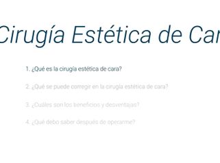 Cirugía Estética de la Cara ¿Para qué funciona?